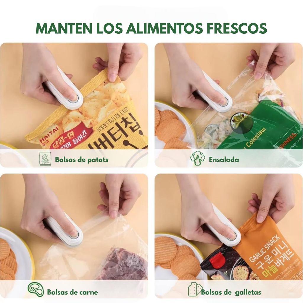 "Mini sellador de bolsas"