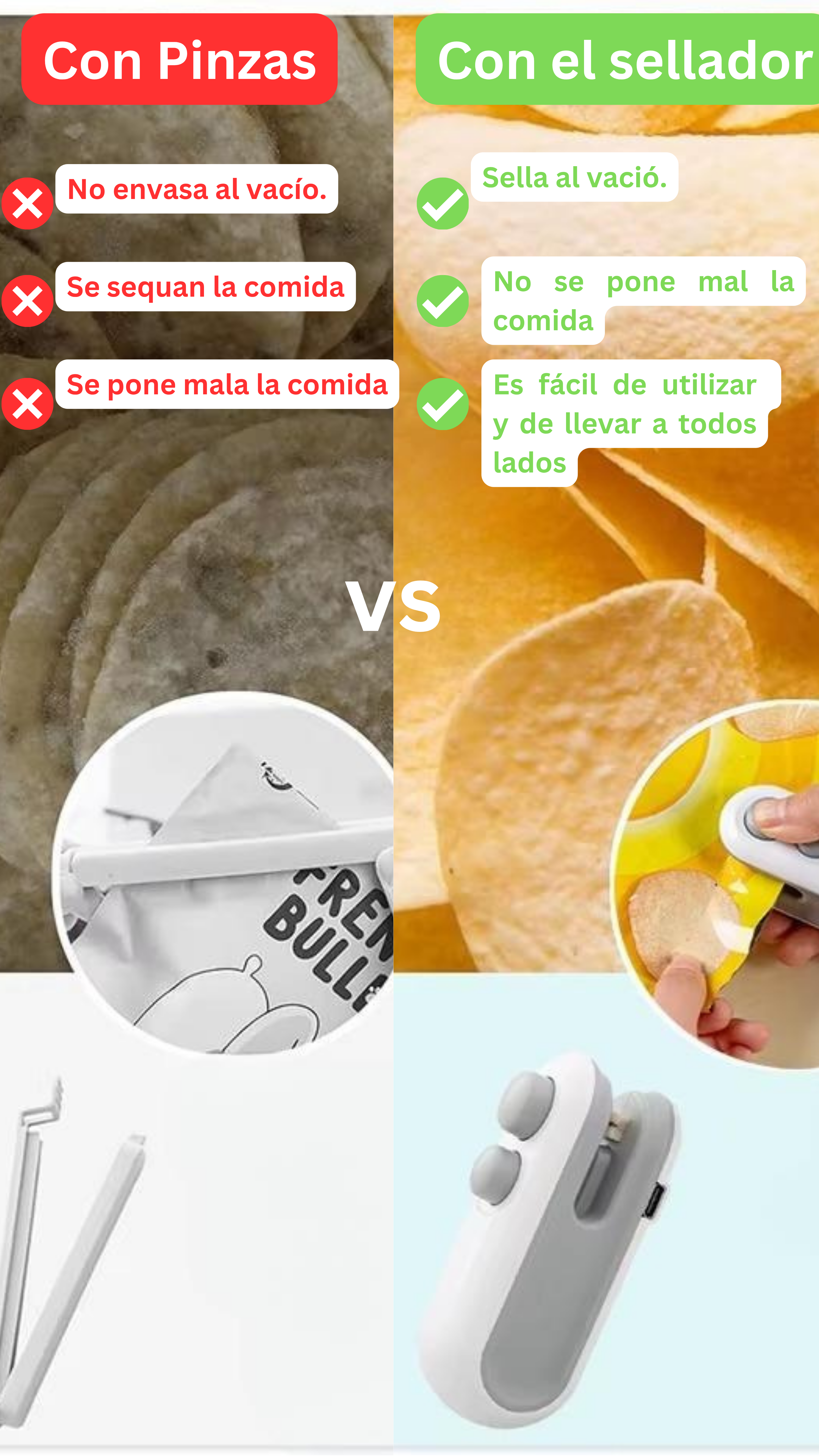 "Mini sellador de bolsas"